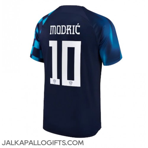 Kroatia Luka Modric #10 Vieraspaita MM-kisat 2022 Lyhythihainen